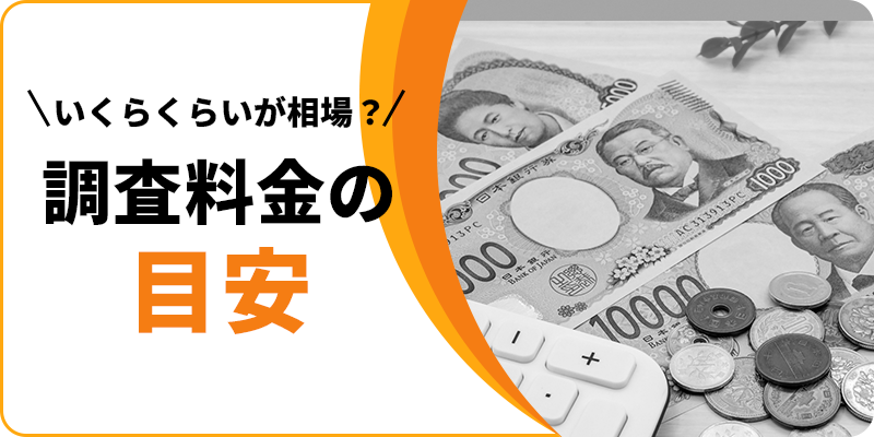 調査料金の目安